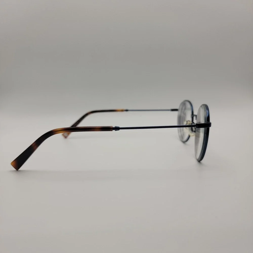 Warby Parker Milton 2550 Eyeglasses Frames Only 50-19-142 Navy Tortoise Round